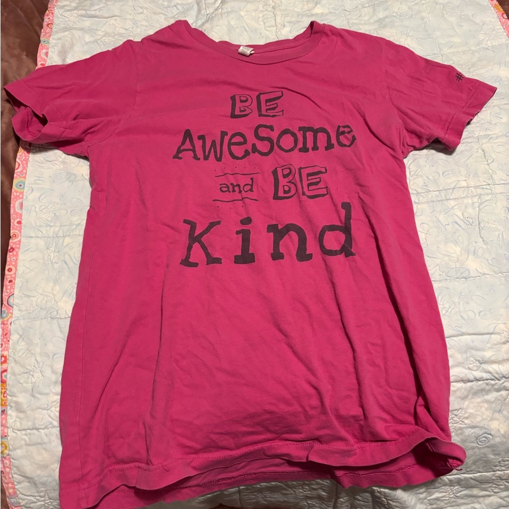 Pink T-Shirt with Inspirational Print